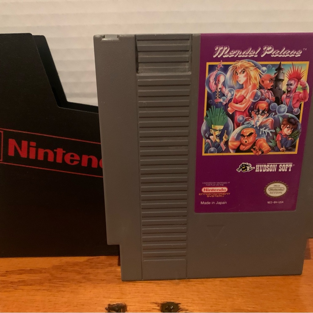 Mendel Palace Nintendo Game Cartridge with Sleeve